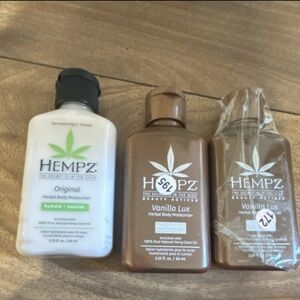 Hempz Body Moisturizer Trio - White & Brown Bottles